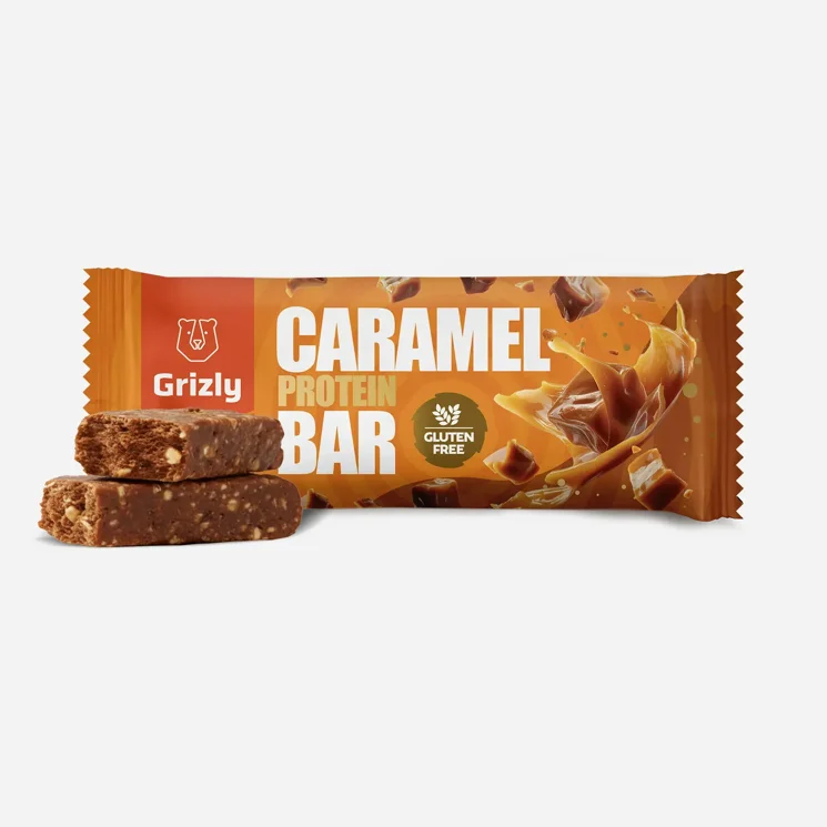 Baton proteic cu caramel