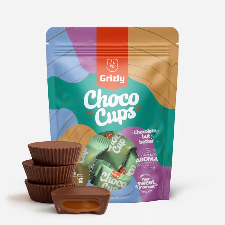 Choco Cup cu ciocolată cu lapte, caramel și mentă