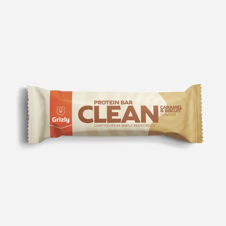 CLEAN Baton proteic cu aromă de biscuiți și caramel 8 x 55 g