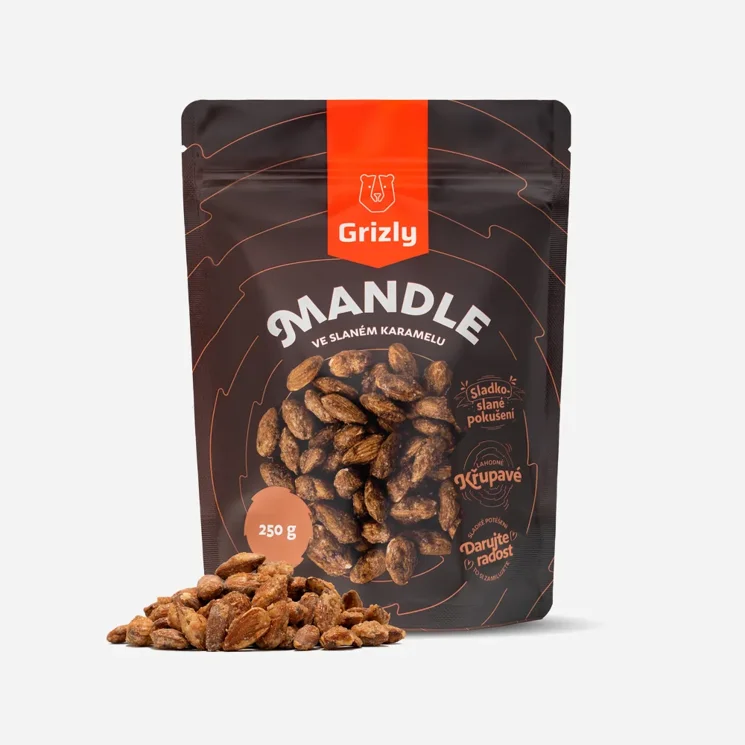 Migdale în caramel sărat