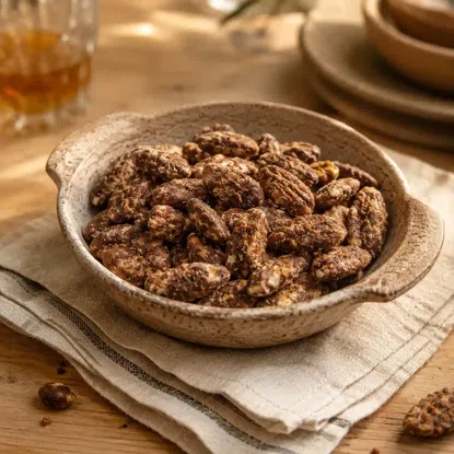 Nuci pecan prăjite chilli și sirop de arțar